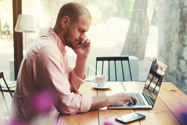 A Person Searching For A Dental Website For His Treatment Through His Laptop Representing The Necessity Of Dental Website Concept.